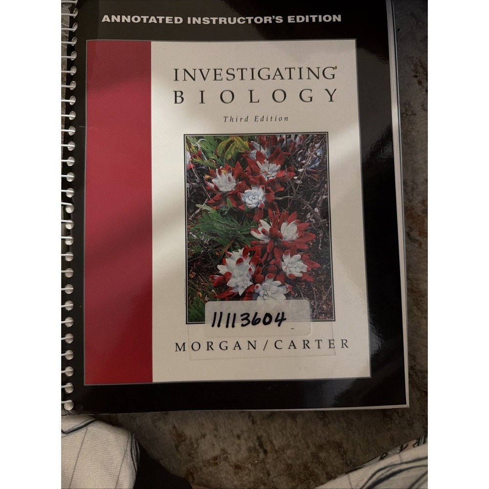 Investigating Biology, Third Edition, Carter, M. Eloise Brown,Morgan, Judith Gil